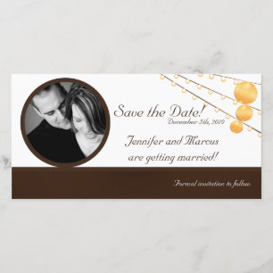 4x8-Verlobung-Ankündigungspapierleuchten auf Knoch Save The Date