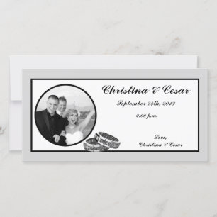 4x8 Verlobung Foto Ankündigung seiner/ihrer Diamon