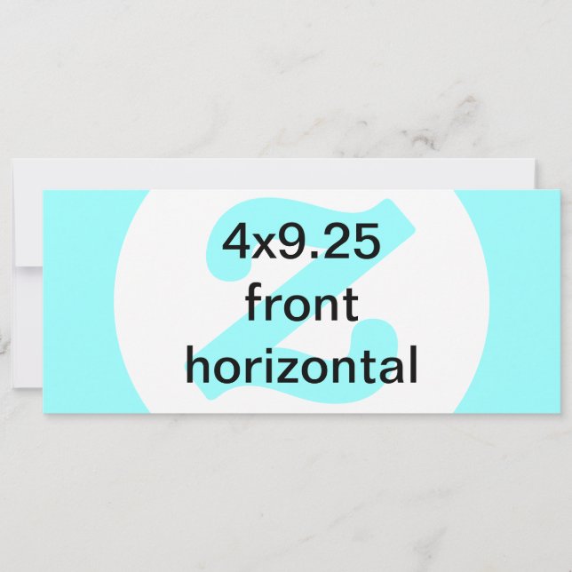 4x9,25 horizontale Einladung (Vorderseite)