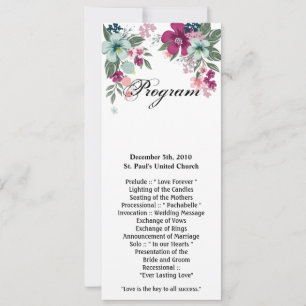 4x9.25 Karten Tropische Blume auf Weiß