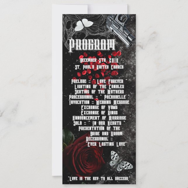 4x9.25 Programmkarten, die auf Zade-Wiesen warten Einladung (Vorderseite)