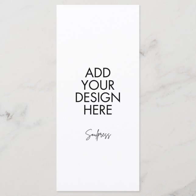 4x9" Benutzerdefinierte Menükarte (Vorderseite)