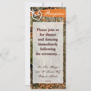 4x9-Empfang-Karte für den männlichen Dock-Buck-Cam Einladung