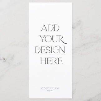 4x9" Menü oder Programmausdruck Menükarte