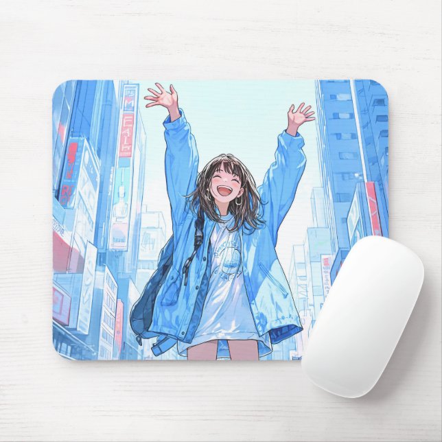 5万人記念マウスパッド Mouse pad｜寿司娘 GenerativeAI Mousepad (Mit Mouse)