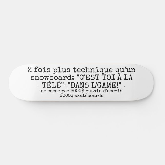 5000 $ SKATEBOARD (Horizontal)