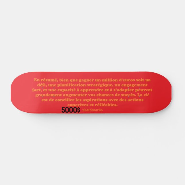 5000 $ SKATEBOARD (Horizontal)