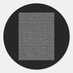5000 Stellen Pi-Shirt Mathe-Geschenk Lehrer Mathe Runder Aufkleber