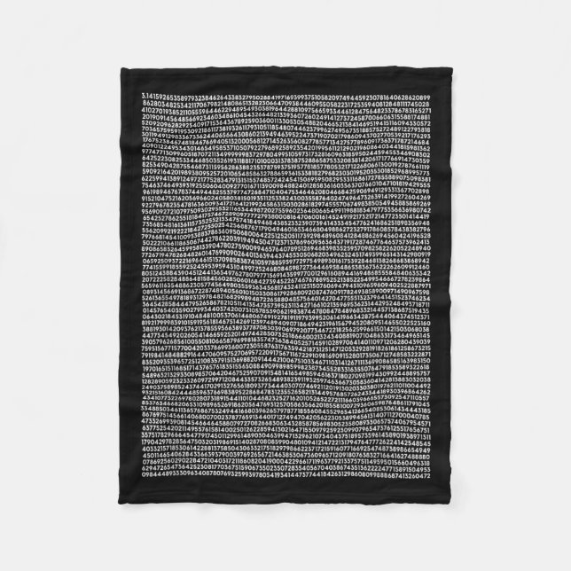 5000 Stellen Pi-Shirt Maths-Geschenk Lehrer Maths  Fleecedecke (Vorderseite)