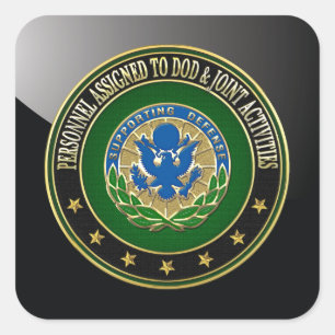 [500] DOD & Joint Activities DUI Special Edition Quadratischer Aufkleber