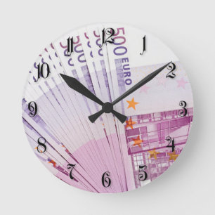 500 Euro Runde Wanduhr