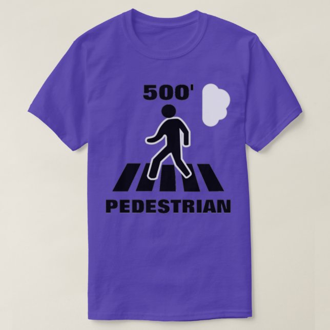 500 foot pedestrian base jump Big Air Blue T-Shirt (Design vorne)