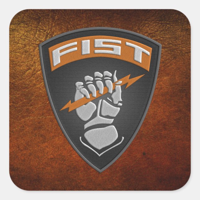 [500] Forward Observer (FIST) [Patch] Quadratischer Aufkleber (Vorderseite)
