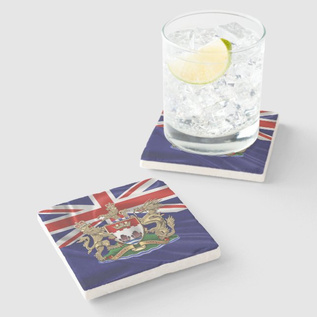 [500] Hongkong - Wappen-Wappen 1959-1997 Steinuntersetzer (Seitenansicht)