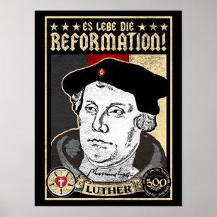 500 Jahre Reformation Luther Poster-German Poster