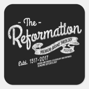 500. Jahrestag Reformation Vintage-Aufkleber Quadratischer Aufkleber