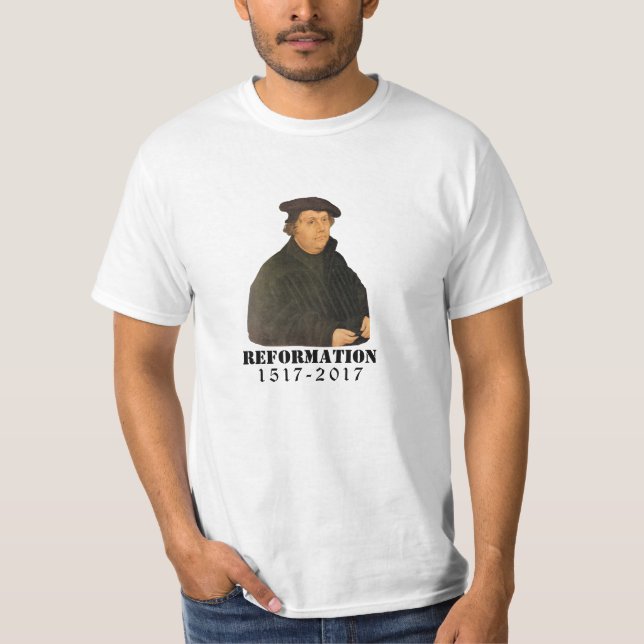 500. lutherische Kirche Verbesserungs-Martins T-Shirt (Vorderseite)