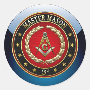 [500] Master Mason, 3. Grad [Sonderausgabe] Runder Aufkleber