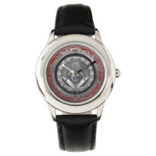 [500] Master Mason - Silver Square & Compasses Armbanduhr