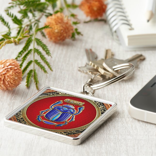 [500] Schatzkammer: Ägyptischer Scarab Schlüsselanhänger (Seite)