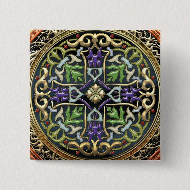 [500] Schatzkammer: Keltisches Kreuz Button (Vorderseite)