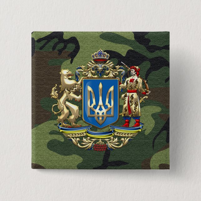 [500] Ukraine: Vorgeschlagene größere Wappen Button (Vorderseite)