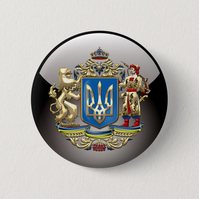 [500] Ukraine: Vorgeschlagene größere Wappen Button (Vorderseite)
