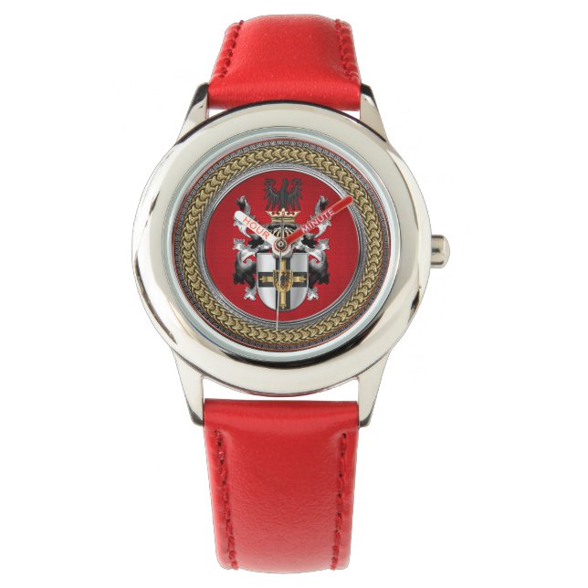 [500] Wappen-Teutonenkappe Armbanduhr (Vorderseite)