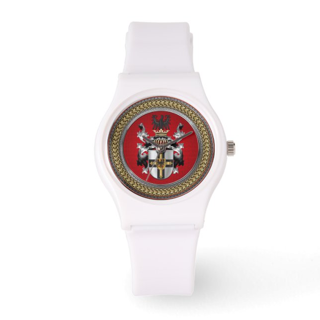 [500] Wappen-Teutonenkappe Armbanduhr (Vorderseite)