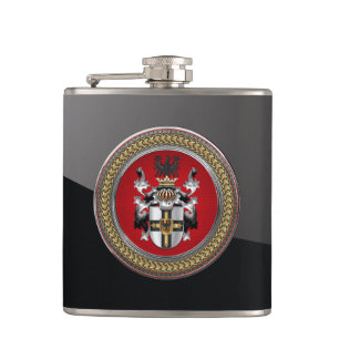 [500] Wappen-Teutonenkappe Flachmann