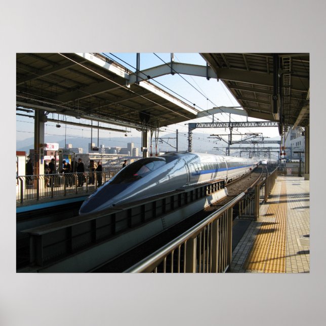500er-Serie Shinkansen 新 幹 Bullet Train Poster (Vorne)
