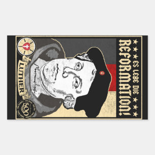 500th Jahrestags-Verbesserung Luther 4pak Rechteckiger Aufkleber