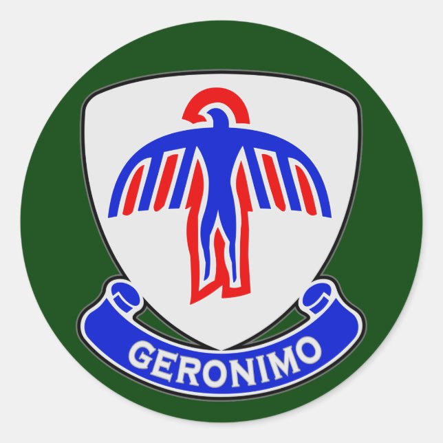 501. Infanteriebehandlung (Im Flugzeug) DUI Runder Aufkleber (Vorderseite)