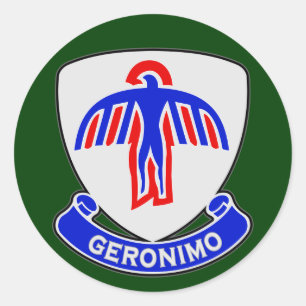 501. Infanteriebehandlung (Im Flugzeug) DUI Runder Aufkleber