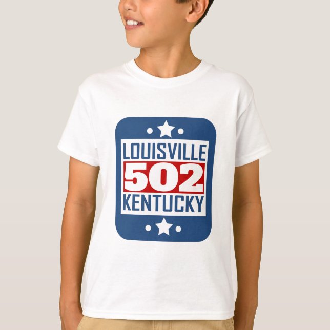 502 Louisville KY Postleitzahl T-Shirt (Vorderseite)