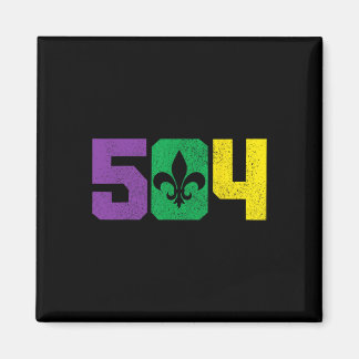 504 Area Code Pride Nola New Orleans Louisiana Mar Magnet