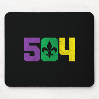 504 Area Code Pride Nola New Orleans Louisiana Mar Mousepad