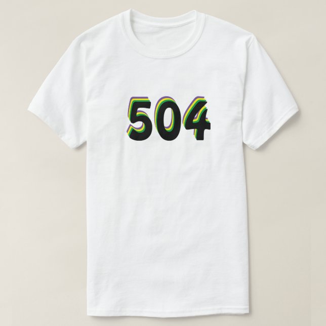 504 Bereichscode T-Shirt (Design vorne)