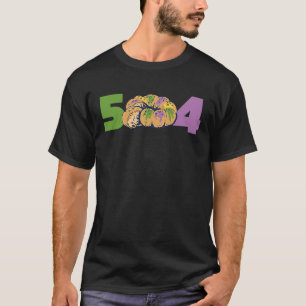 504 Mardi Gras King Cake New Orleans Parade Karnev T-Shirt