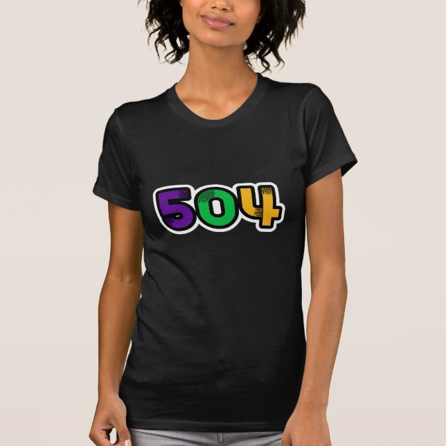 504 New Orleans Mardi Gras T-Shirt (Vorderseite)