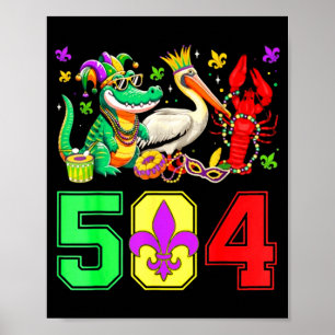 504 Nola Mardi Gras New Orleans Louisiana Umzug  Poster