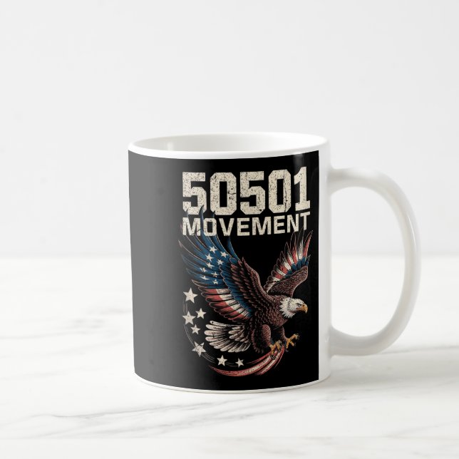 50501 Amerikanische Flagge im Fliegenadler mit Ste Kaffeetasse (Rechts)