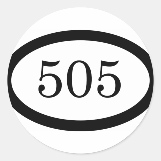 505 Fallschirmfliege Runder Aufkleber (Vorderseite)