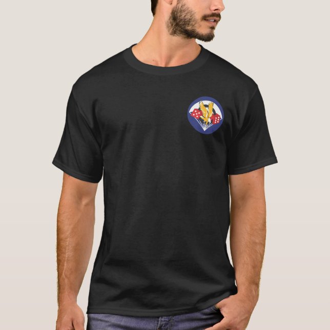 506th PIR (ParaDice) + Luft-Angriff Wings T - T-Shirt (Vorderseite)