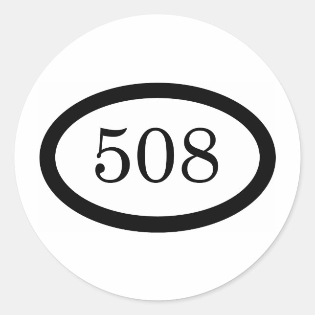 508 RUNDER AUFKLEBER (Vorderseite)