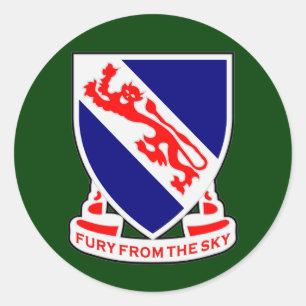 508th Infanterie-Regiment (im Flugzeug) DUI Runder Aufkleber