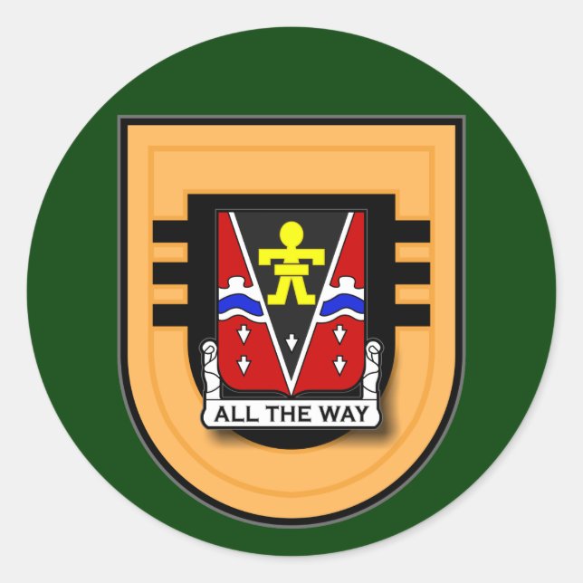 509. Infanterie-Regiment - 3d Battalion Flash Runder Aufkleber (Vorderseite)