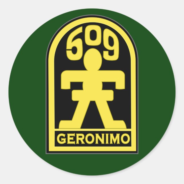 509. Infanteriebehandlung (Im Flugzeug) SSI Runder Aufkleber (Vorderseite)