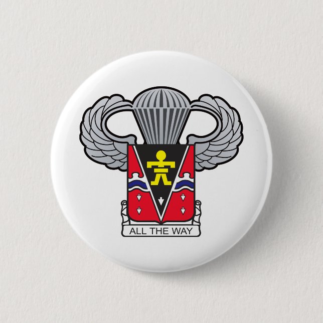 509th Im Flugzeug mit im Flugzeug Flügeln 2 Button (Vorderseite)