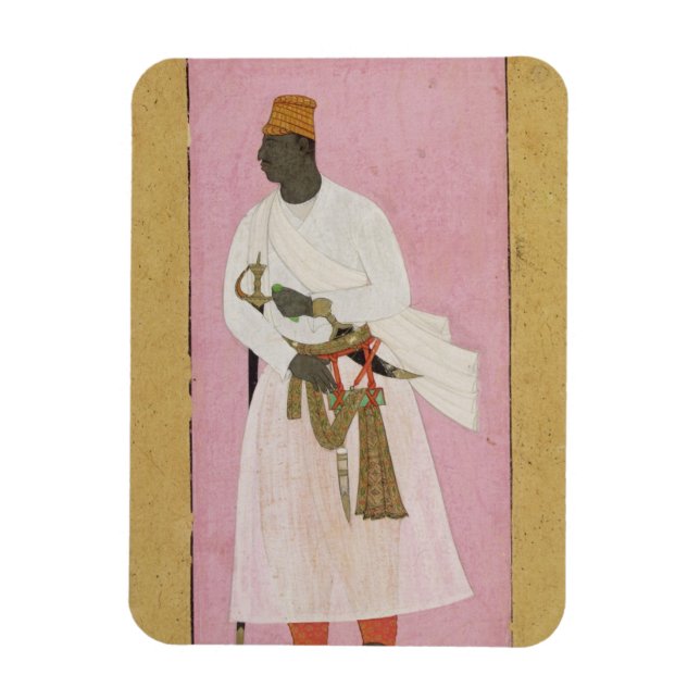 50.14/8 Portrait von Malik Amber, in Deva eingesch Magnet (Vertikal)